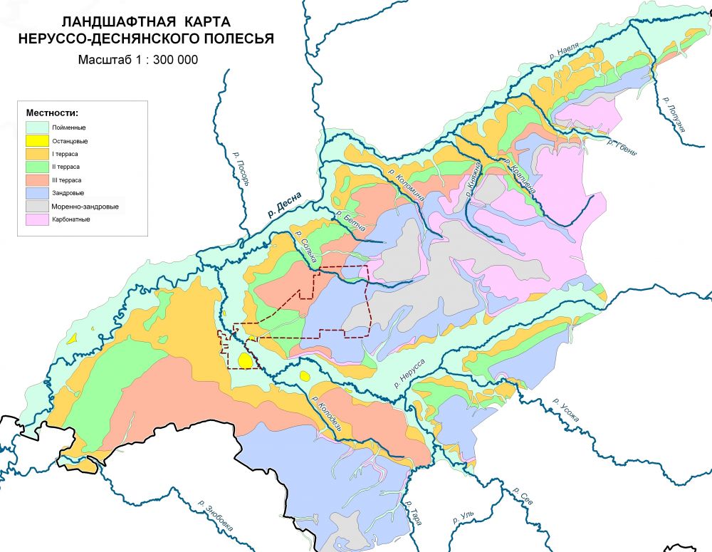 Белорусское полесье карта